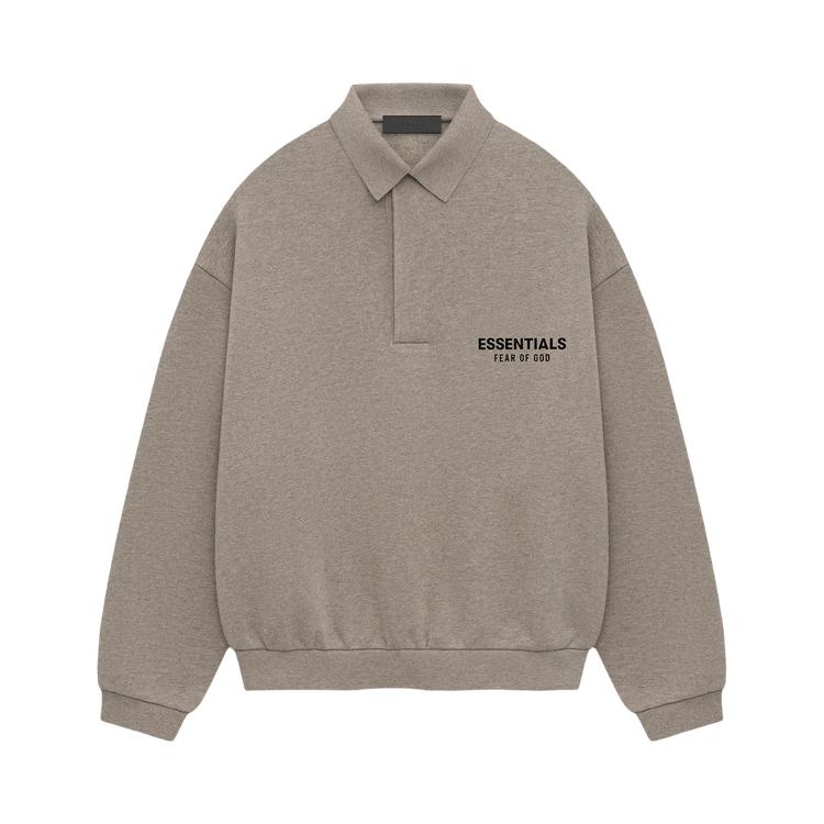 

Fear of God Мужские топы-поло Essentials из флиса цвета серый меланж 192HO244399F L