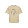 Buddha Head Print Casual T-Shirt Men Tops Beige 2ESHTM3TS542XXCT