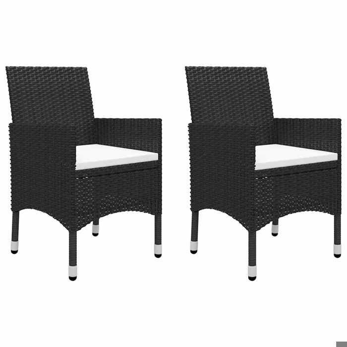 Maison Exclusive - Ensemble à manger de jardin 5 pcs Noir