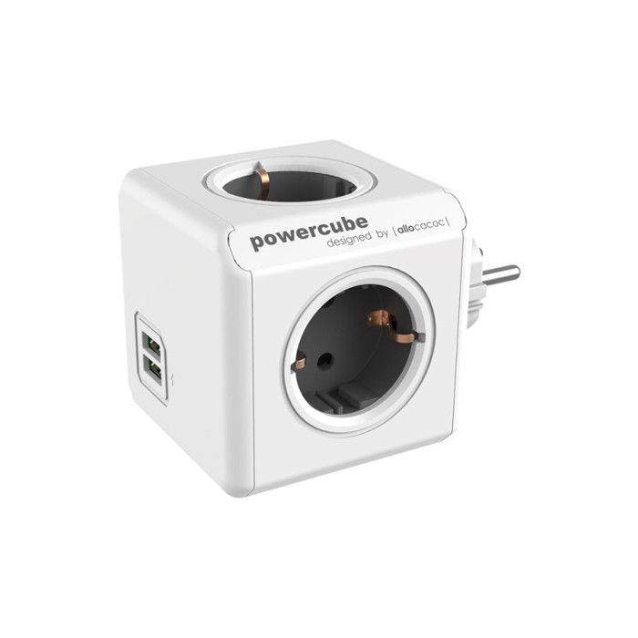 Unité De Distribution Secteur Allocacoc PowerCube Original Usb - Blanc