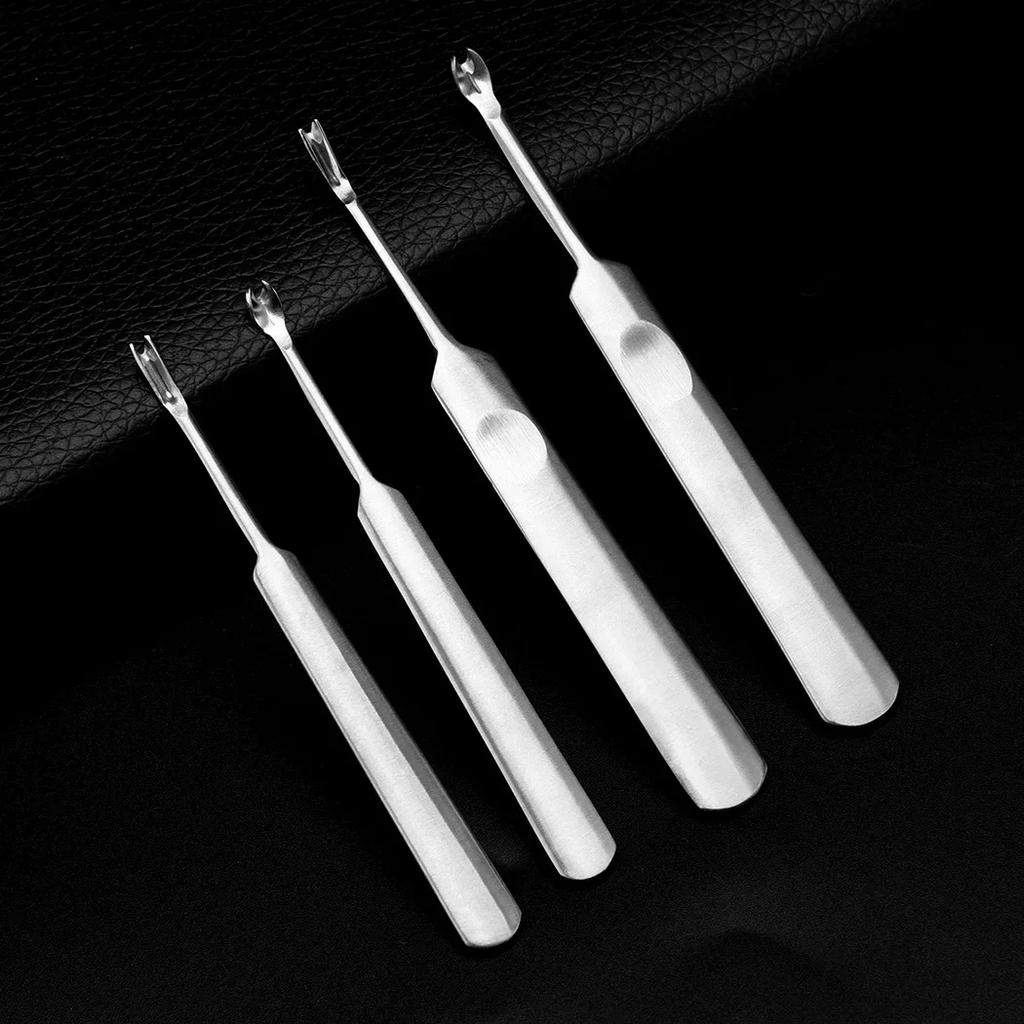 Handmade Leather Stitching Kit U+V Shaped Skiving Punching Tool with Edge Beveler for Leathercraft Projects