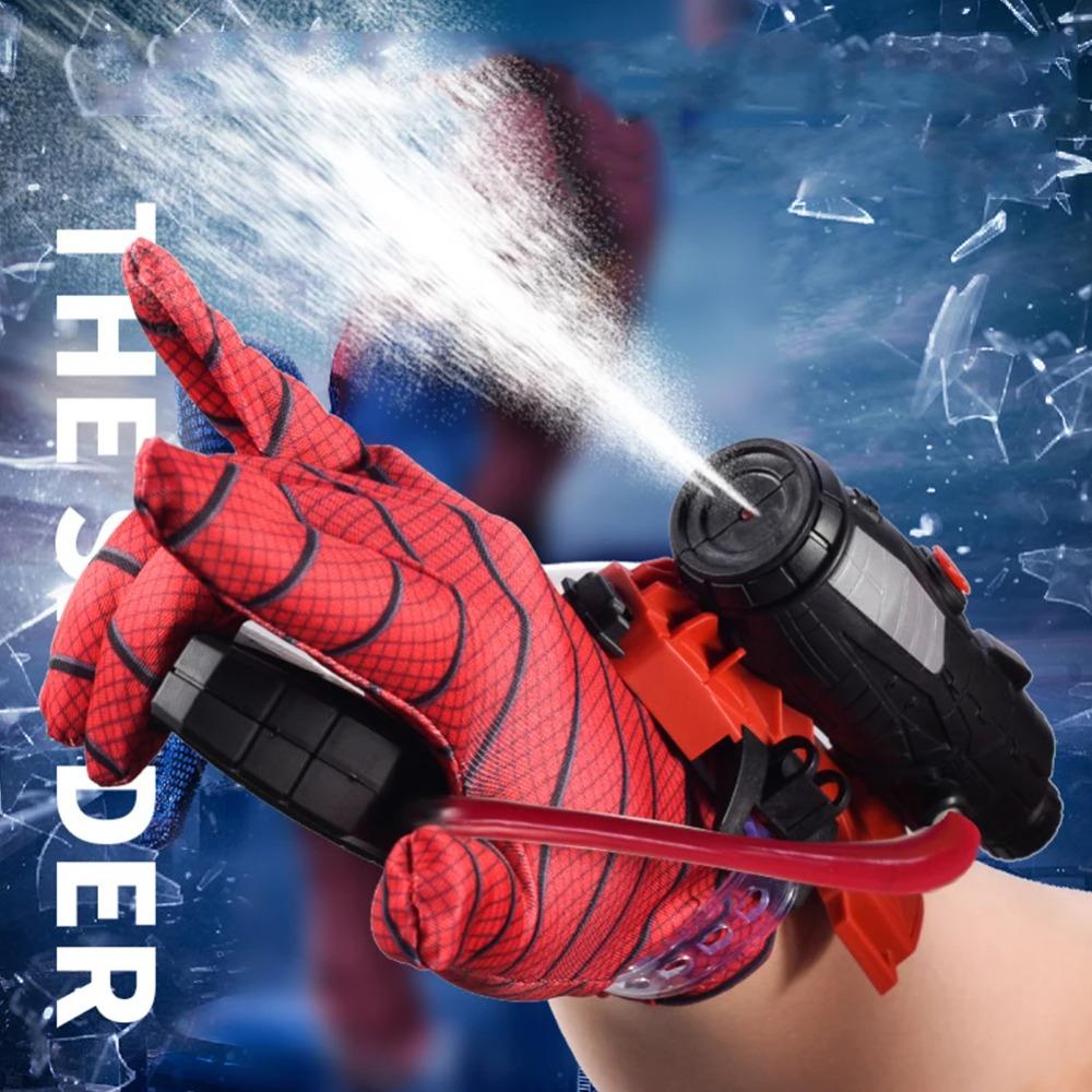 Spider Web Shooters Toy Superhero Squirt Guns with Glove Wrist Water Sprayer Toy Water Fighting Toy for Kids and Adults
