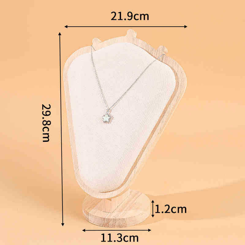 Goat horn necklace display stand portrait neck mold jewelry stand necklace jewelry window storage model stand