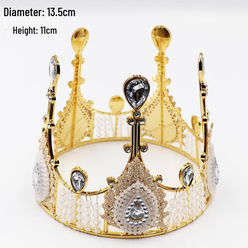 

Ретро черная легкая пластиковая корона для украшения торта для взрослых