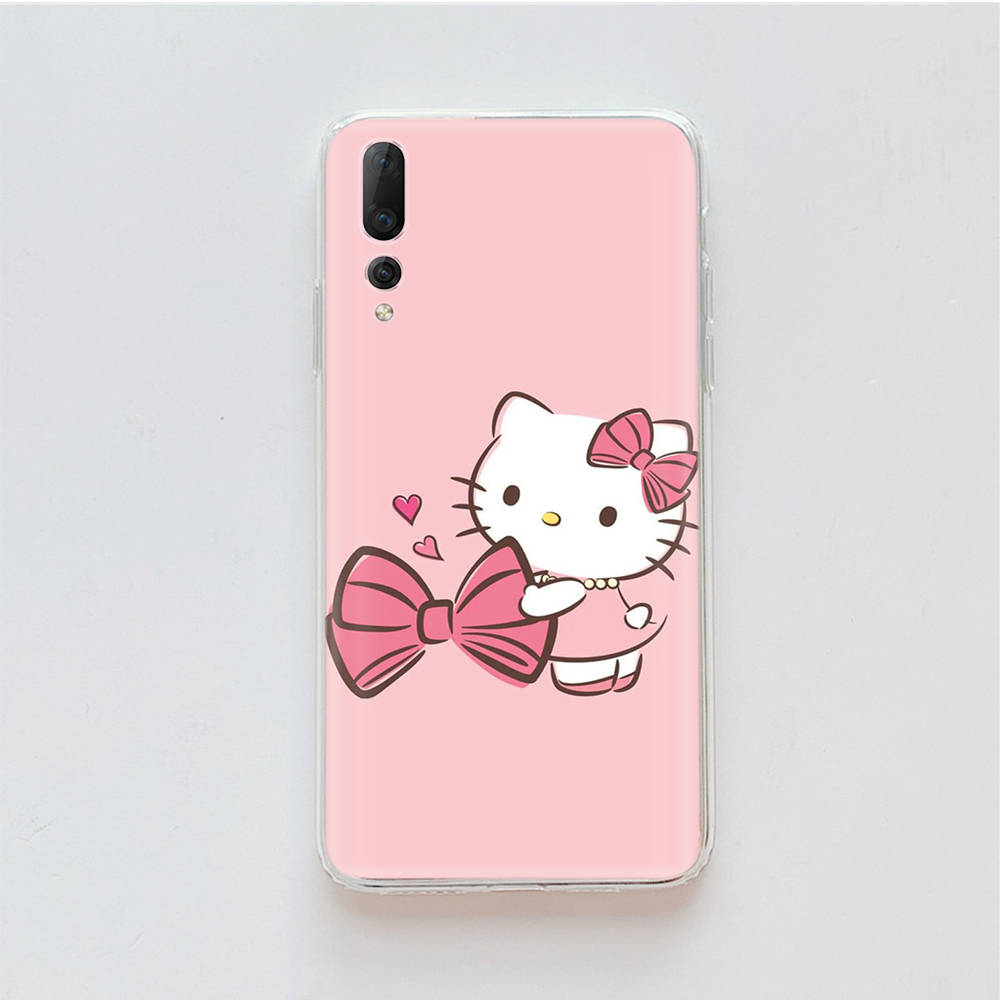 Transparent Case for Samsung A04 A14 A23 M33 M53 Realme 10 9 C35 C55 VIVO X80 Infinix Hot 30 Note 11 Tecno Spark 8P Pro L-12 Hello Kitty