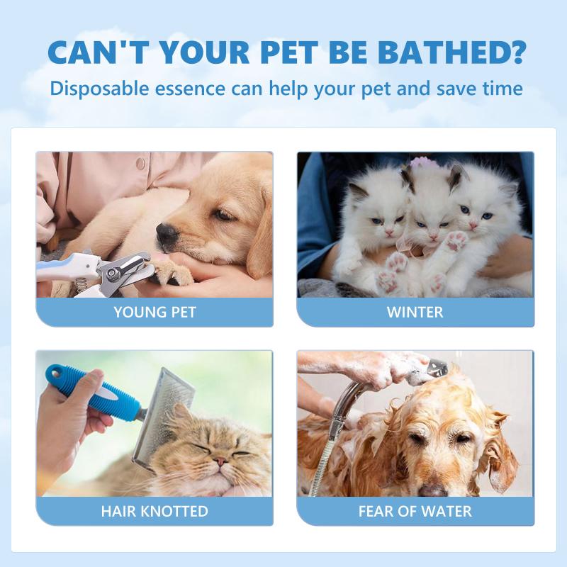 Yegbong Pet No-Rinse Deodorant Cleanser Smooth Hair Long-Lasting Fragrance For Dogs Cats Fur Grooming Care