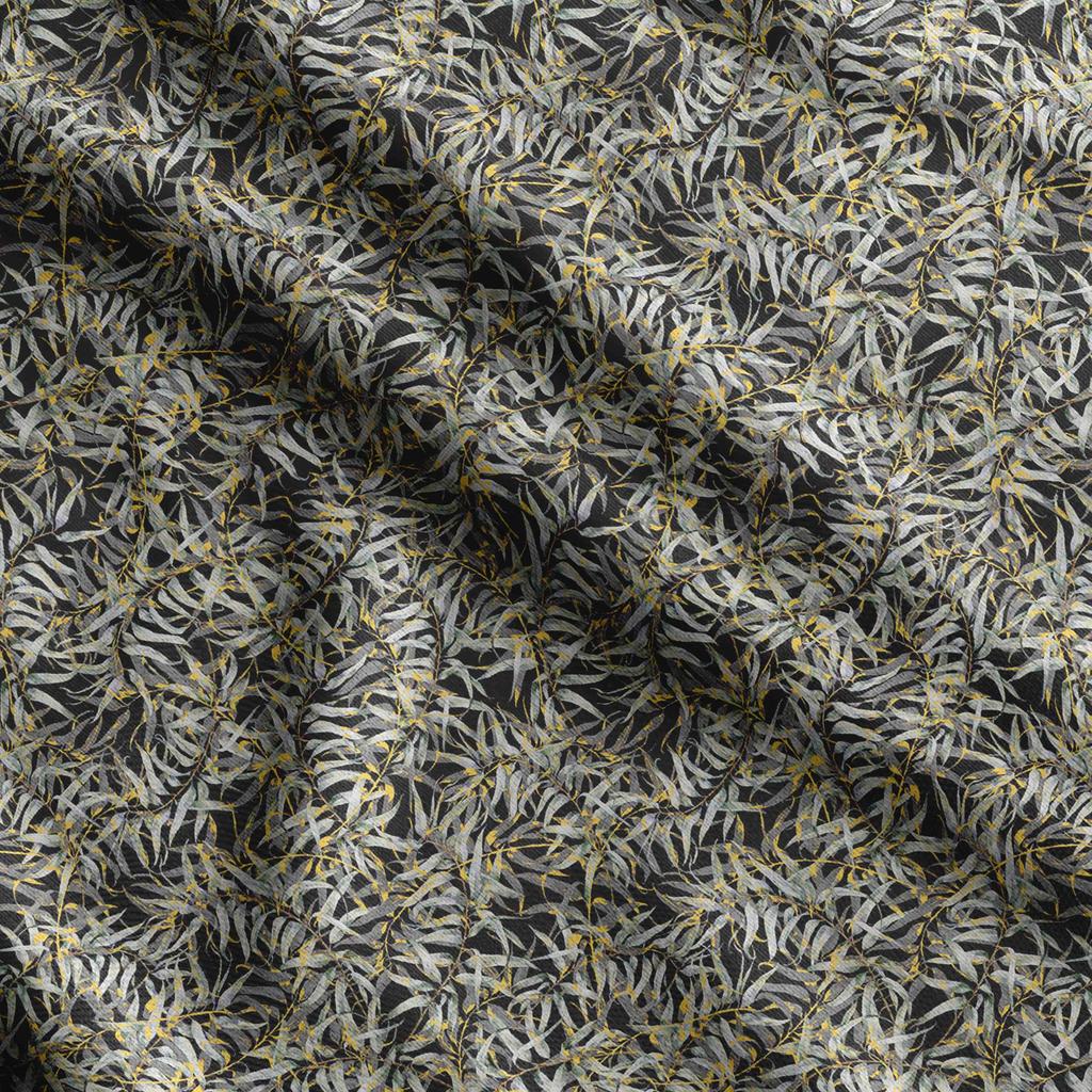Soimoi Leaves Print,  Cotton Cambric, Quilting Fabric Sold by The Yard 42 Inch Wide, Medium Weight Cotton Fabric,