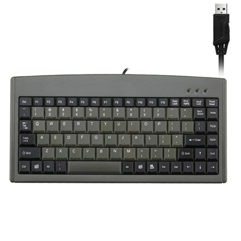 

Compactly 88Key USB Ergonomic Keyboard Waterproof Design for Office Industrial Applications AT USB U+P Optional