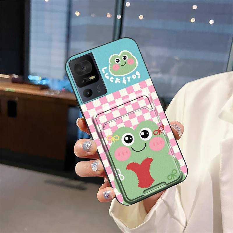 protective Silicone Phone Case For TCL 40SE/T610K Card sleeve Anti-knock Fashion Design Soft case TPU Waterproof Cover