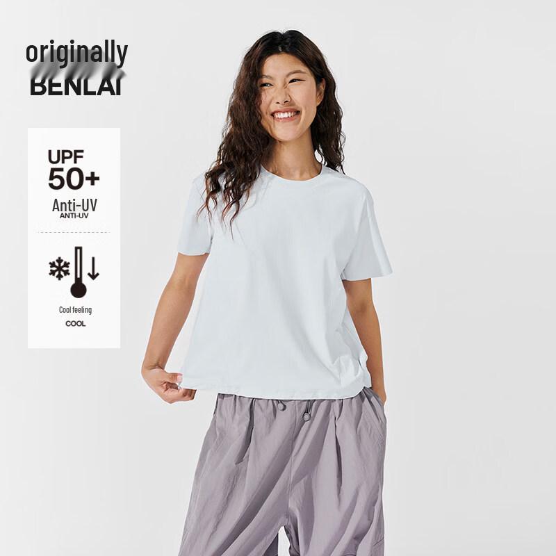 

BENLAI Women s Cooling Sun Protection Loose Short Sleeve T-Shirt S