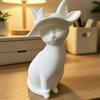 Desktop Ornament 3D Printed Hat-Wearing Cat Shape Figurine Integrated Molding Sculpture Decorative Desktop Accessory