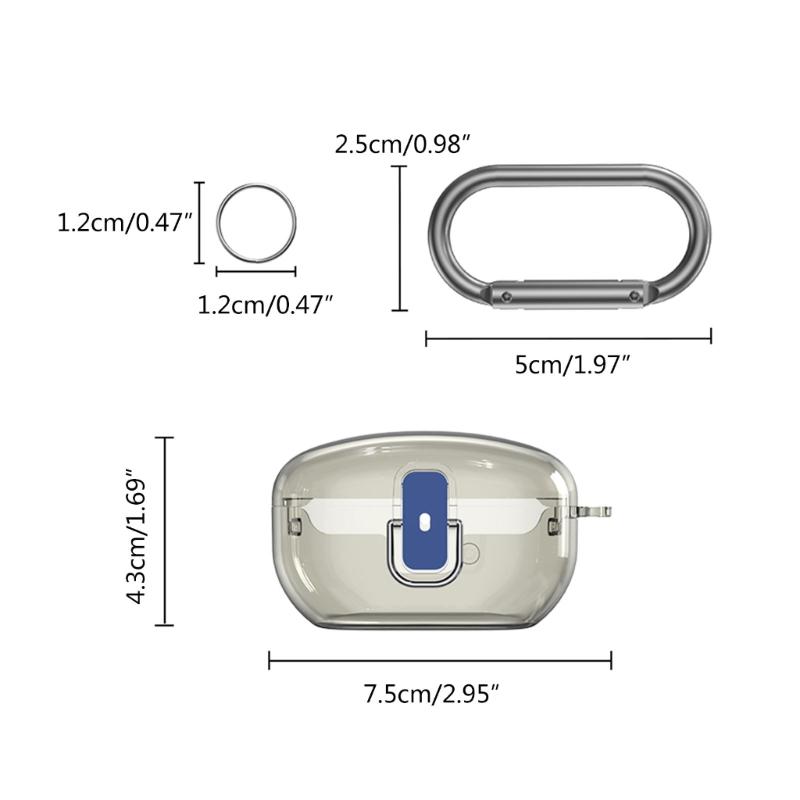 Suitable for WF 1000XM5 Shockproof Wireless Headphone Sleeve Impact-resistant Soft TPU Housing Anti Dust Washable Cover