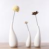 Modern Minimalist White Ceramic Vase - Decorative for Dried Flowers & Table Decor