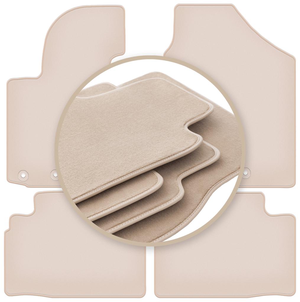 PREMIUM beige floor mats for: Hyundai Tucson II SUV 2009-2015