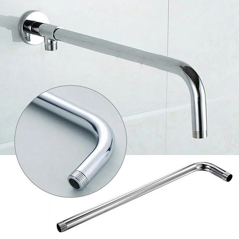Wall-mounted Stainless Steel Shower Head Extension Arm Rain Extension Tube Shower Seat Basic Bathroom Accessories