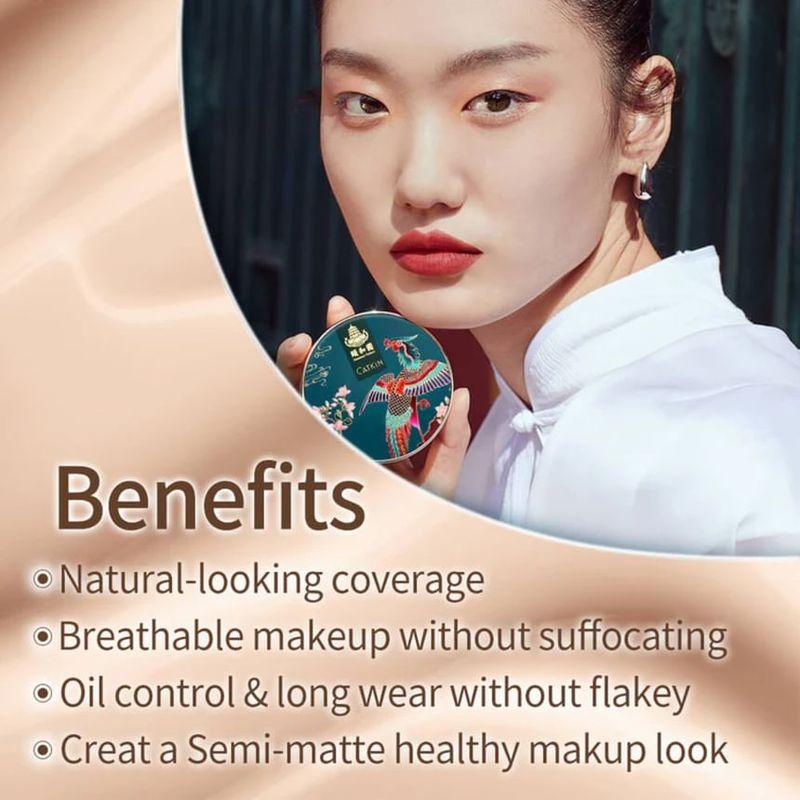 CATKIN - Palácový letní BB krém Moisture Cover BB Cream Cushion Foundation Set - 2 barvy
