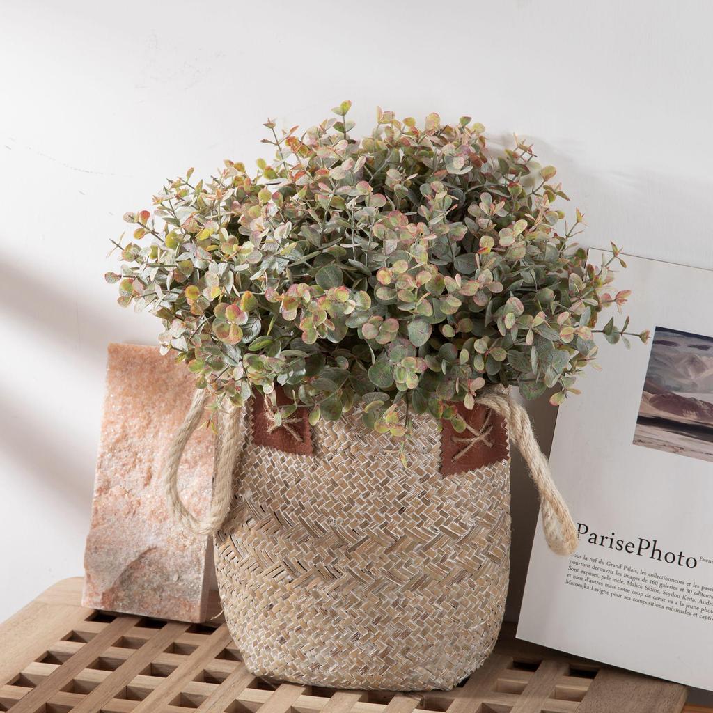 Huafen Eucalyptus Money Leaf Simulation Flower for Wedding Decoration and Handicraft