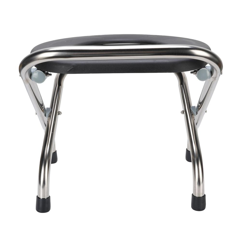 Faltbarer Toilettenstuhl Tragbarer Toilettenstuhl Edelstahl Ergonomischer Toilettenstuhl für Erwachsene