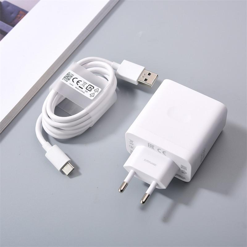 

OPPO 80W Super VOOC Charger для OPPO Find N2 X5 X3 X2 A1 Pro VOOC/Dart Fast Charge EU/US Adapter для ACE Reno8 T 9 7 6 5 Oneplus EU charger Add Cable