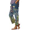 Women’s Casual Printed Drawstring Pants with Pockets Elastic Waist Relaxed Fit Comfortable Lightweight Trousers for Everyday Wear