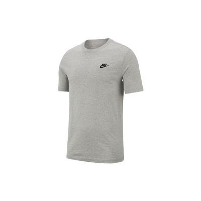 Swoosh Logo Cotton Short Sleeve T-Shirt Men Tops Grey AR4997-064