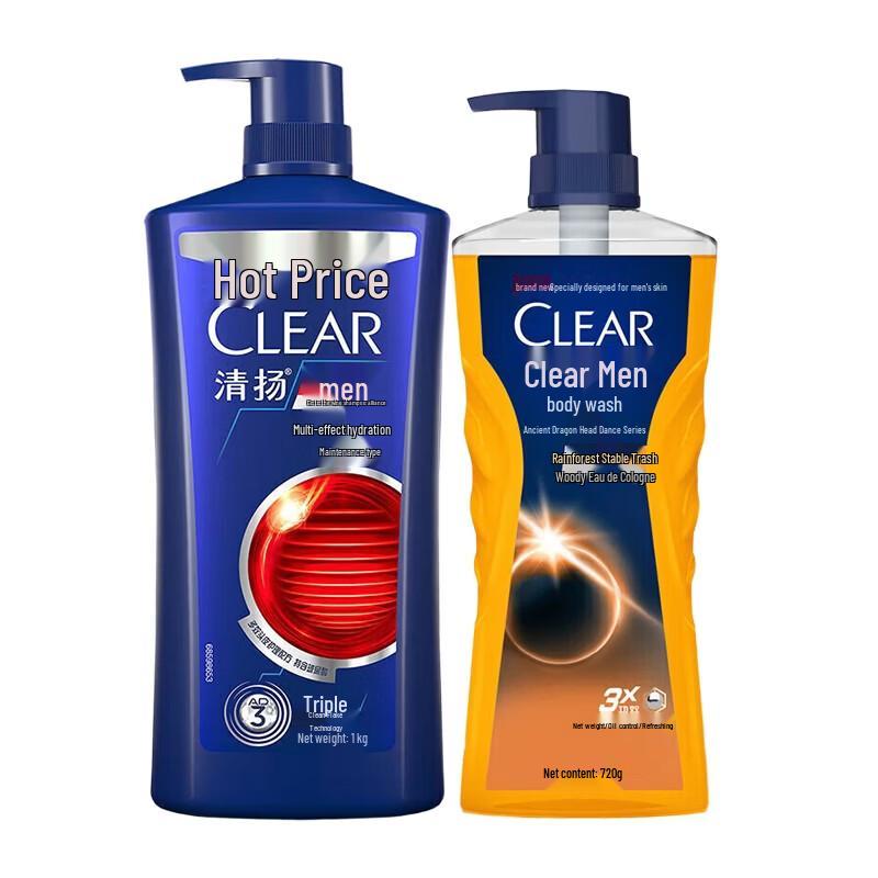 Clear Men Anti-Dandruff Shampoo & Shower Gel Bundle