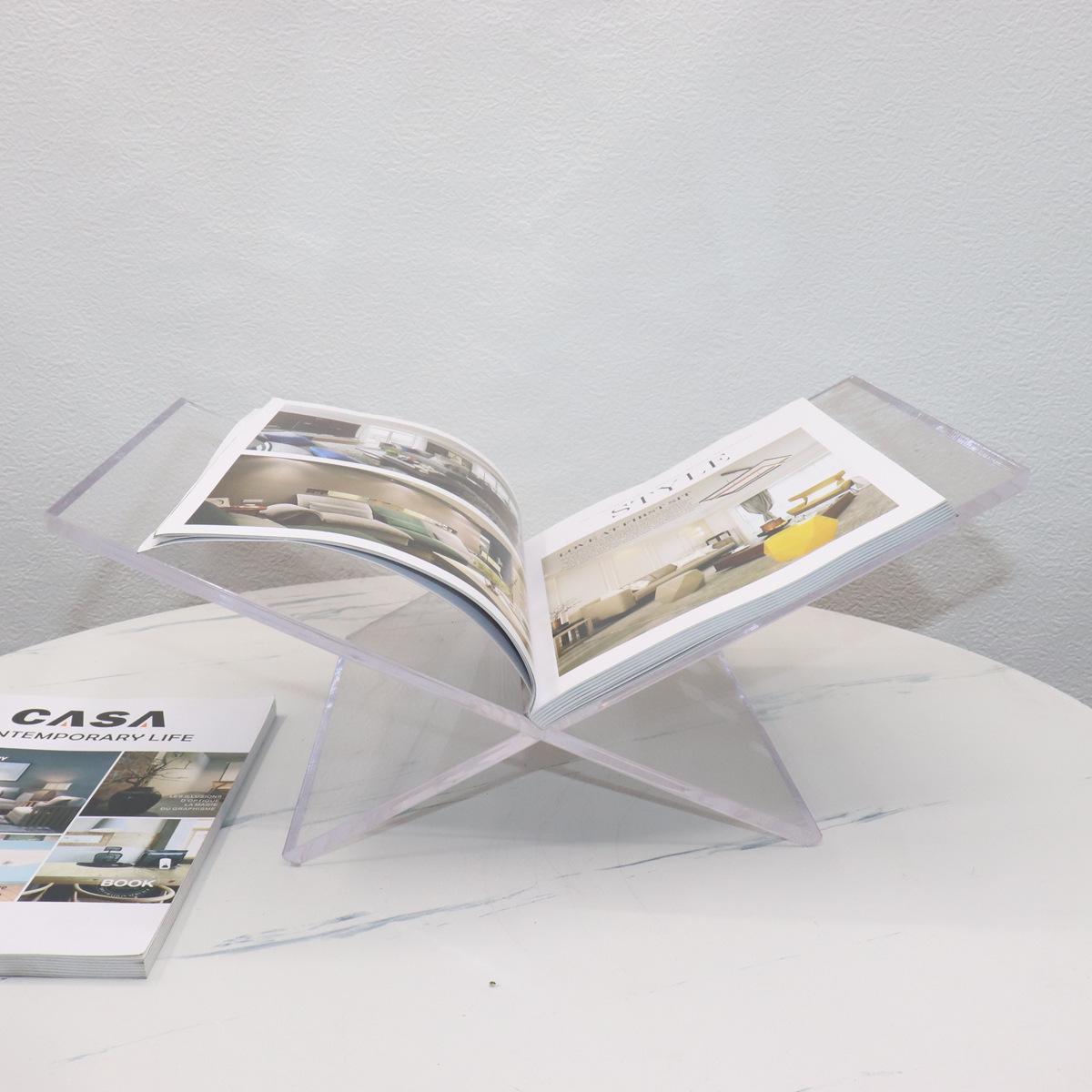 Simple Modern Acrylic Magazine & Book Display Rack