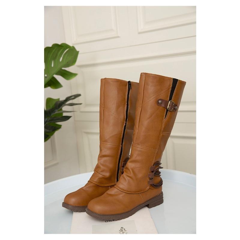 Ghete Martin Plus Size pentru Femei în Moda 2025 pentru Femei care Poartă Cizme Înalte Toamna și Iarna