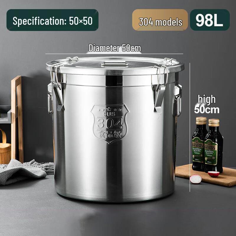 Xi Yao 304 Stainless Steel Multi-purpose Sealed Storage Bucket