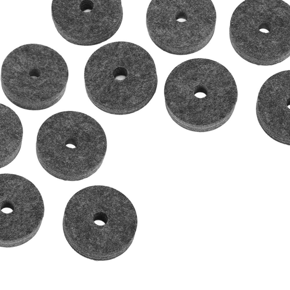 20PCS Black And Grey Color Plastic Felt Sleeves Cymbal Replacement Accessories For Drum Kits