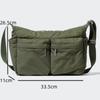 Nylon Zipper Casual Handbag Men Multi-pocket Streetwear Messenger Bag Waterproof Sport Shoulder Bag High Capacity Bags For Women