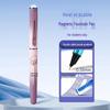 Refillable Ergonomic Fountain Pen for Students - Transparent Colored Plastic Design