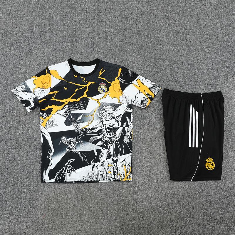 Brasile Arsenal Parigi Real Madrid Barcellona Spagna Chelsea Tuta da Allenamento Maglie da Calcio per Adulti Maniche Corte