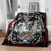 Mysterious Mandala Pentagram Digital-printed Polyester Bedroom Velvet Flannel Cover Blanket Fleece Soft Cover Blankets for Beds