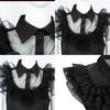 Wednesday Addams Kids Dress Polyester Costume Perfect For Parties And Holidays