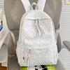 Schoolbag New Schoolbag Female Student Korean Version Ins Large Capacity Polka Dot Lightweight Junior High School Student Versatile Backpack