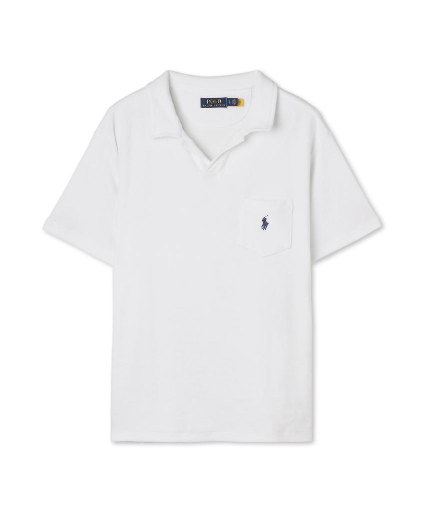 POLO RALPH LAUREN Custom Slim Fit Terry Polo Shirt - White