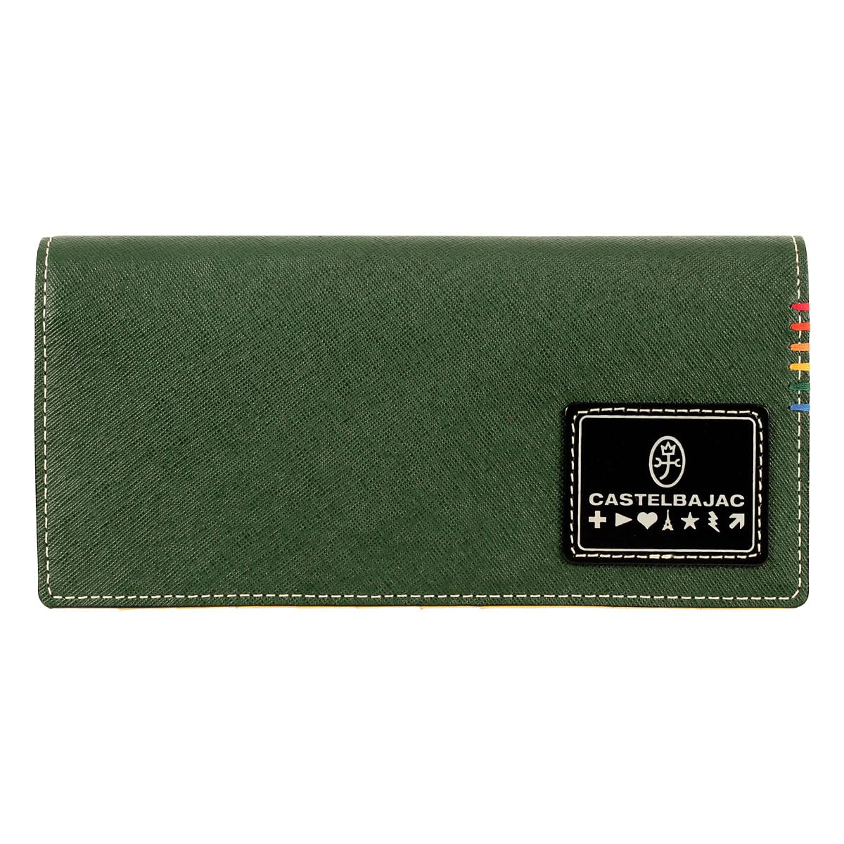 

Long Wallet Cover Genuine Leather Sort 034615 Long Wallet Leather Cowhide Green [Castelbajac] Men s [05]
