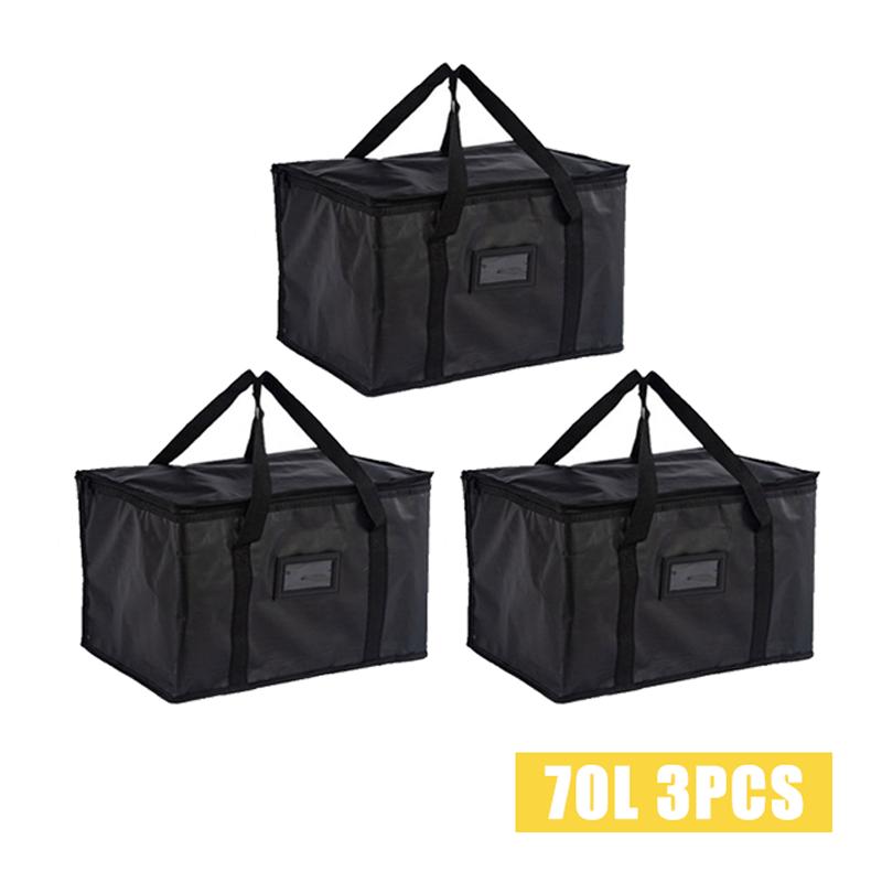 Borsa Frigo Termica Isolata da 70L Isolamento Per Mantenere Freddo Grande Capacità Portatile Borsa Pranzo Cerniera Picnic Campeggio Foglio di Alluminio Sacca per Cibo