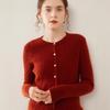 2024 Autumn/Winter Women's Round Neck Cashmere Cable Knit Cardigan - Korean Style Loose Slimming Coat