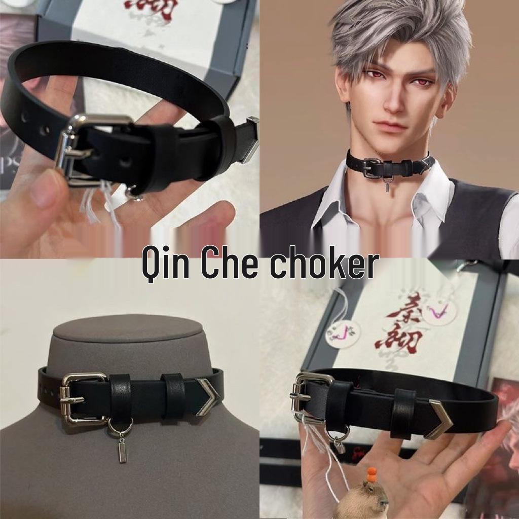Qin Che Crow Brother Anime COS Choker Collar - Love & Deep Space Theme