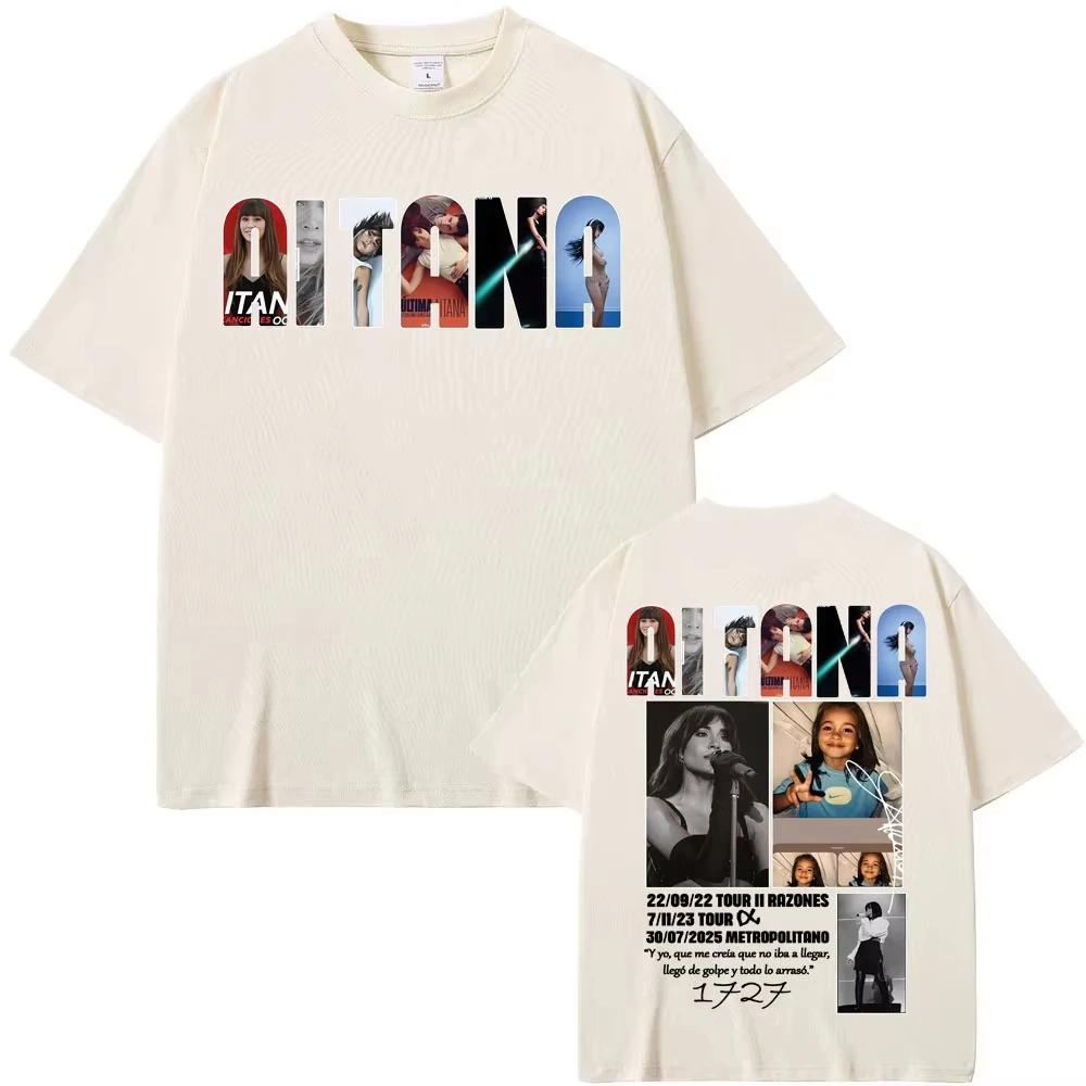 Sängerin Aitana Musikalbum Tour 2026 Grafische T-Shirts Unisex Damenbekleidung Mode Ästhetische T-Shirts Baumwollkomfort Lässiges T-Shirt