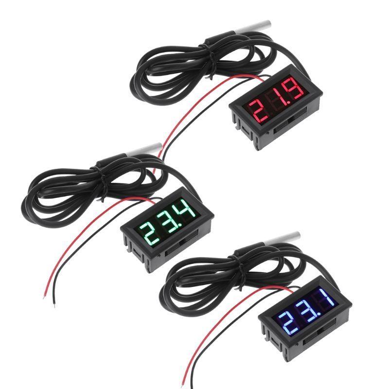 Professional Waterproof Temperature Probe Digital Thermometer LED Display Accuracy 0.5℃ -55℃ To 125℃