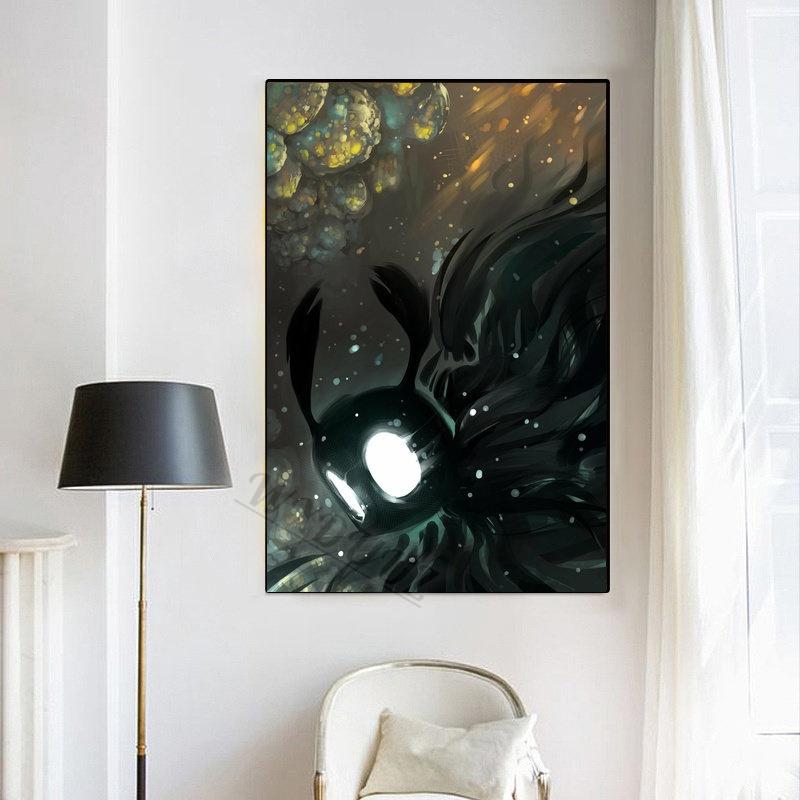 Hollow Knight GAME Klasické anime Filmové postavy Tisk Plakáty pro pokoj Obývací plátno Umění Domů Nástěnná dekorace Obrázky Dárek