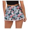 Women Drawstring Board Short Quick Dry Stretch Novelty Pattern Swimsuit Swimwear