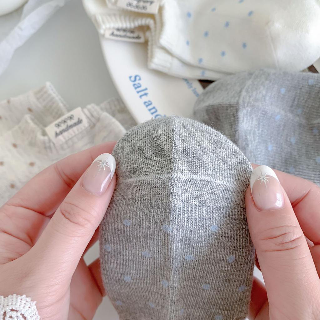 Socks Women'S Polka Dot Boat Socks Summer Thin Trend Women'S Socks Polka Dot Non-Slip Invisible Socks Shallow Socks