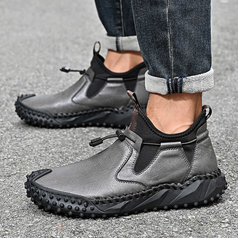 Fashion Thick-heeled Spring-autumn Womans Sports Shoes Husband Short Boots High Sneakers 48 To Play High-tech Items Technologies