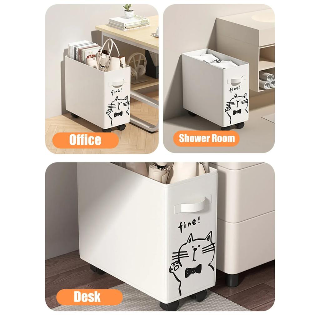 Fashion Foldable Stationery Organizer Handcart Organizers Office Desk Organizing Plastic Boxes Accessories School Supplies