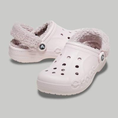 Baya Lined Fuzz Strap Clog Beary Pink 206633 6pi