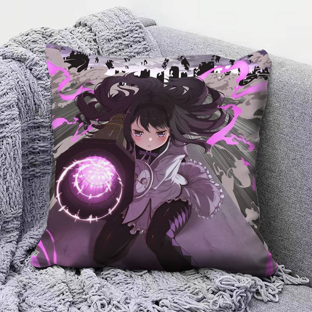Puella Magi Madoka Magica Anime Girl Cute  Home Sofa Cushion Covers and Aecorative Custom Pillow Covers